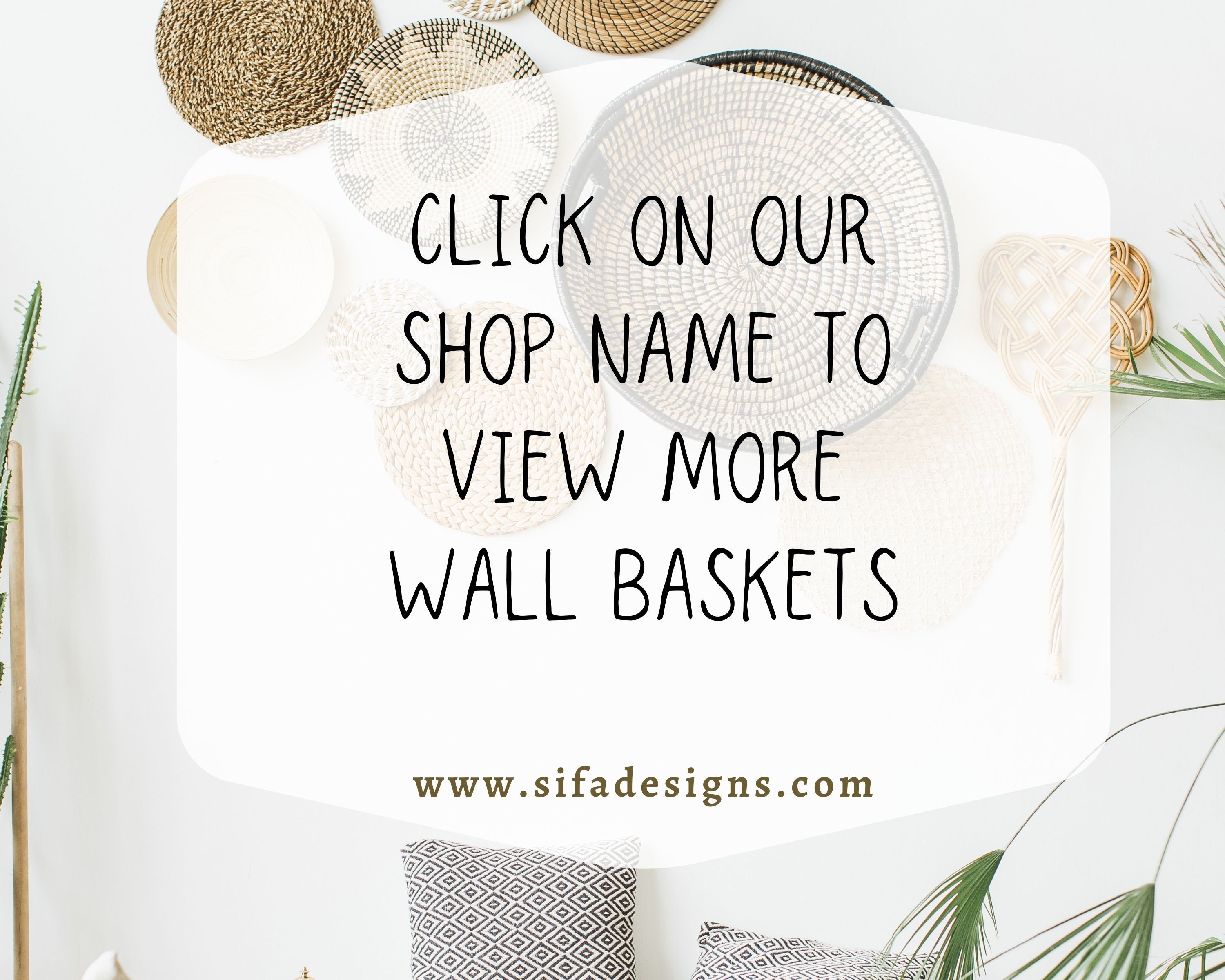 32'' Large Wall Basket Basket Wall Decor Large Woven Etsy