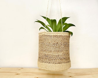 Hanging Planter, Sisal Basket Hanging Vase, Plant Basket, Woven Planter