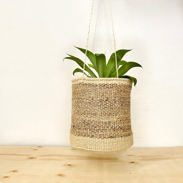 Hanging Planter, Sisal Basket Hanging Vase, Plant Basket, Woven Planter