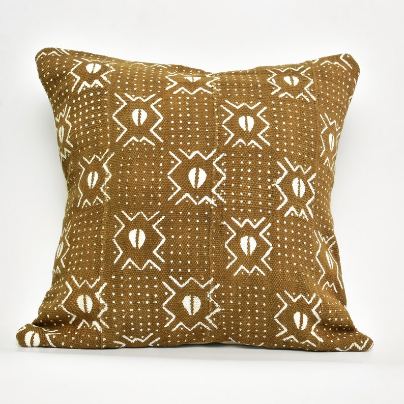 Rust Mudcloth Pillow Cover Boho sofa pillows Rust Boho Etsy