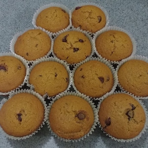 Delicious Homemade Pumpkin Chocolate Chip Jumbo Muffins