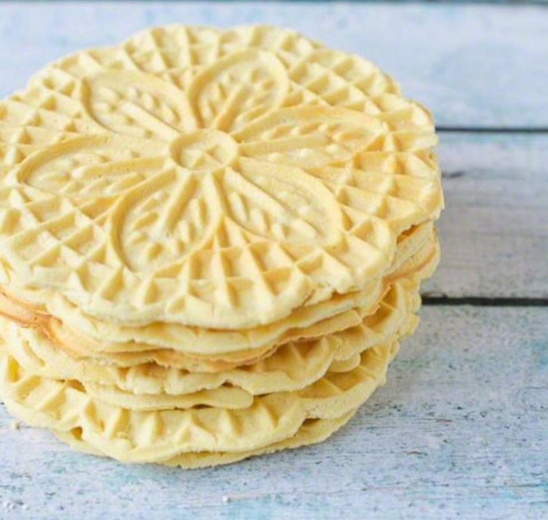 Pizzelle Cookies Homemade Italian Waffle Cookies24 pack Etsy