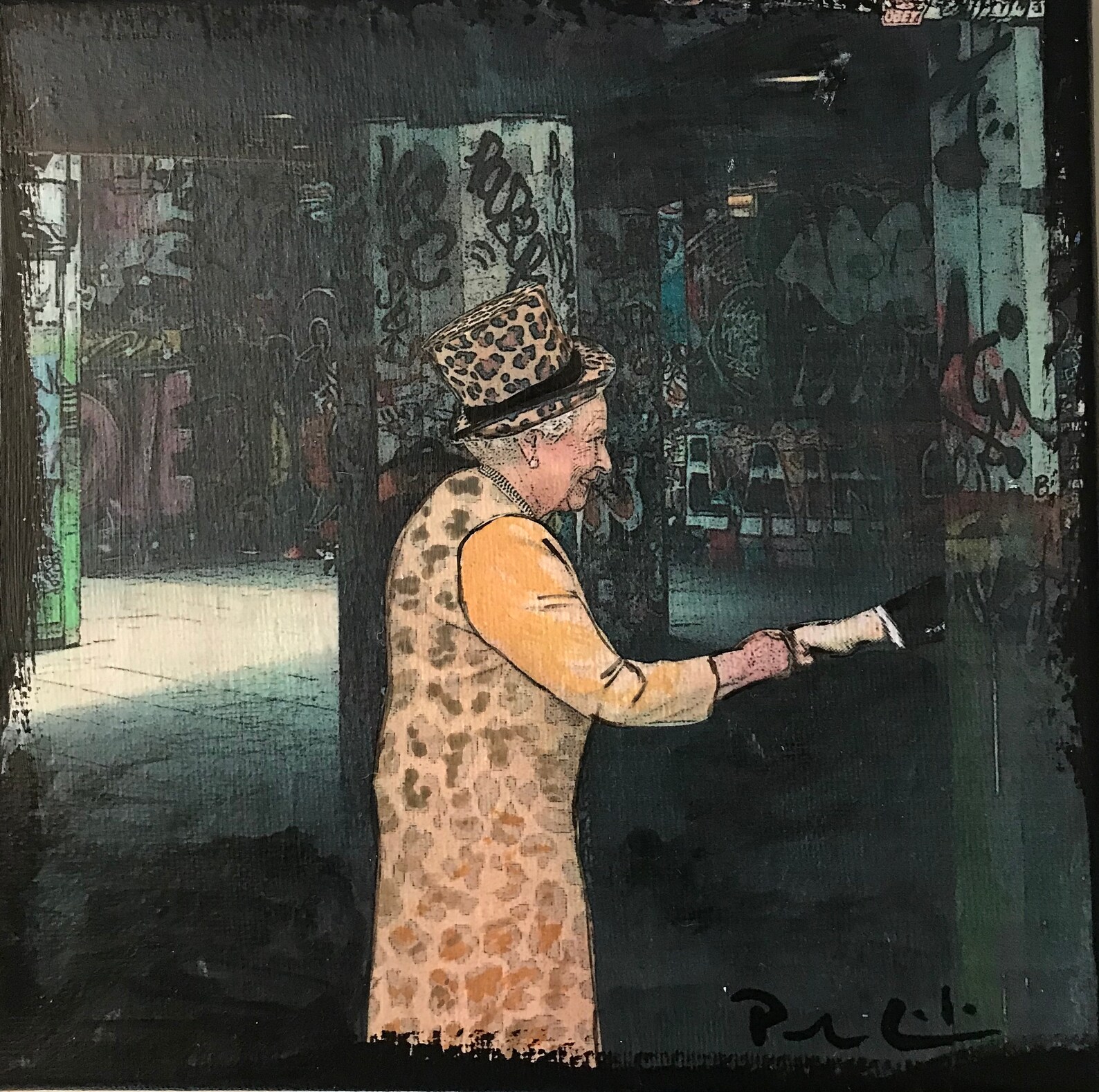 Queen Elizabeth Art / Graffiti / South Bank London / United Etsy