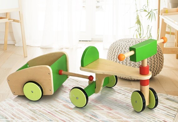 wooden scooter balance bike