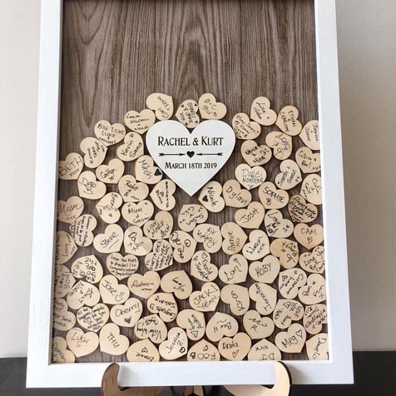 Guest book wood Wedding guest book sign Guest book wedding alternative Rustic wedding guestbook Alternative wedding guest book