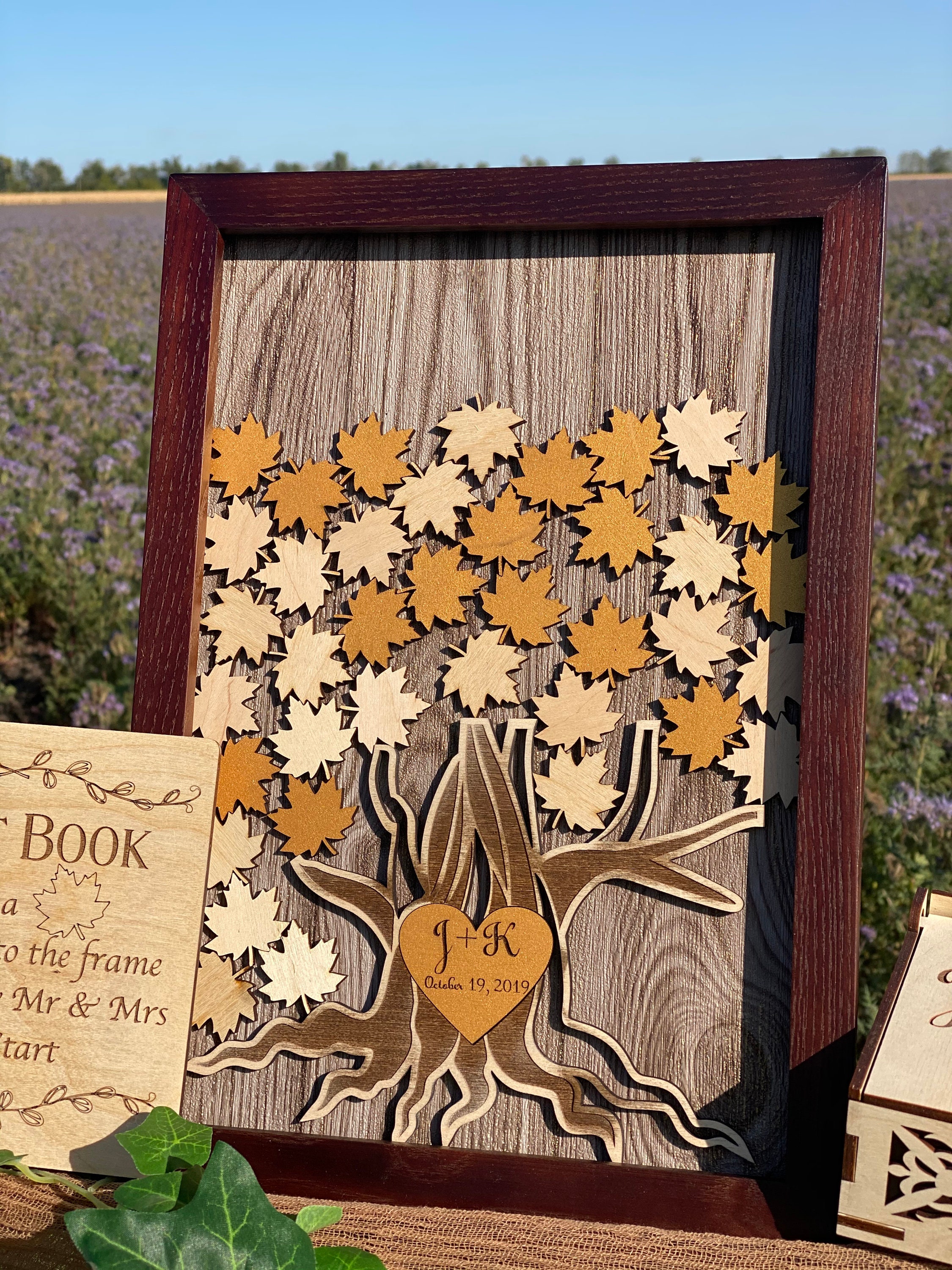 Wedding guest book alternative! it’s a wedding tree – non traditional