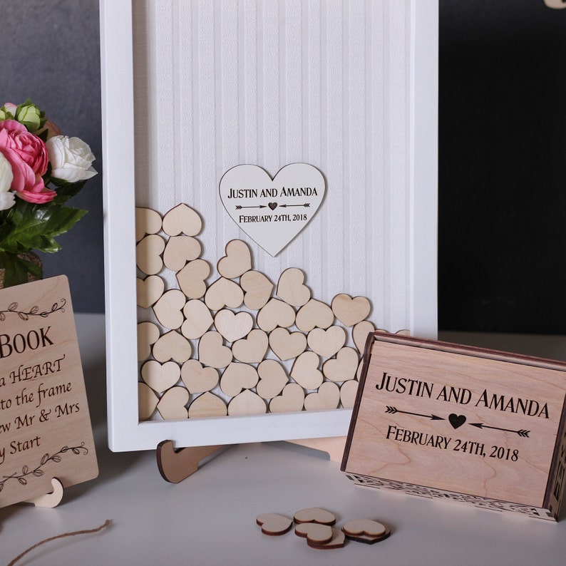 Light Blue Wedding Guest Book Alternative canvas Wedding Etsy