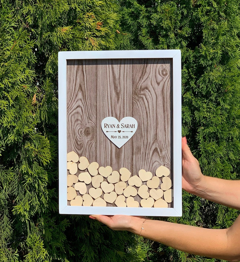 Guest book wood Wedding guest book sign Guest book wedding alternative Rustic wedding guestbook Alternative wedding guest book