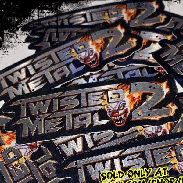 TWISTED METAL 2 Metallic Stickers