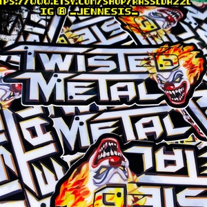 TWISTED METAL Logo Car Decal [Long-Lasting & Heavy Duty Material]