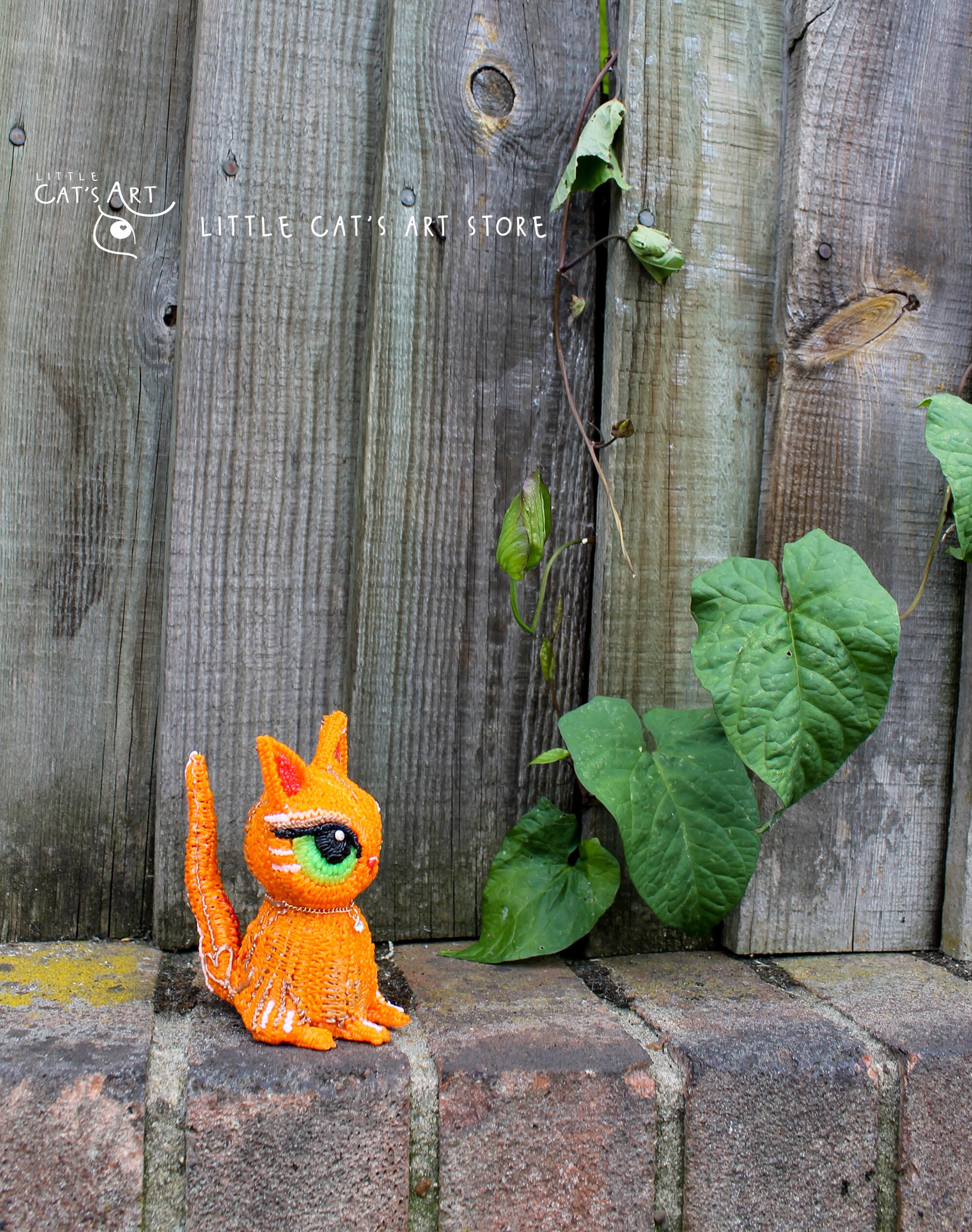 Ginger cat figurine Cute kitten Collectible animal Etsy