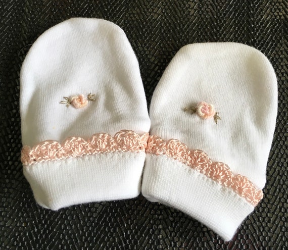 silk baby mittens