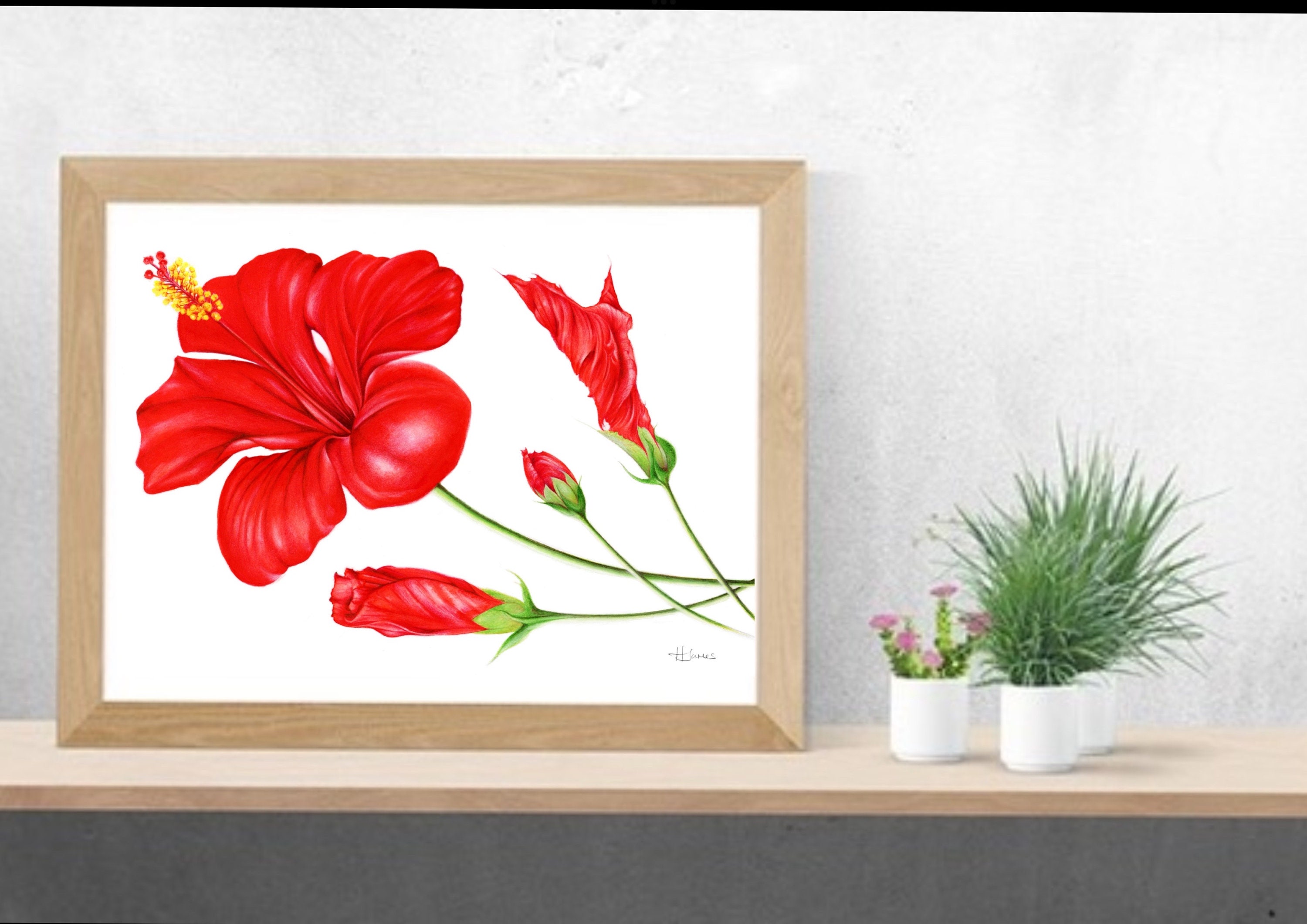 絵画 Ruby-red Flowers 絵画 Ruby-red Flowers 絵画 Ruby-red Flowers RED FLOWER - Original