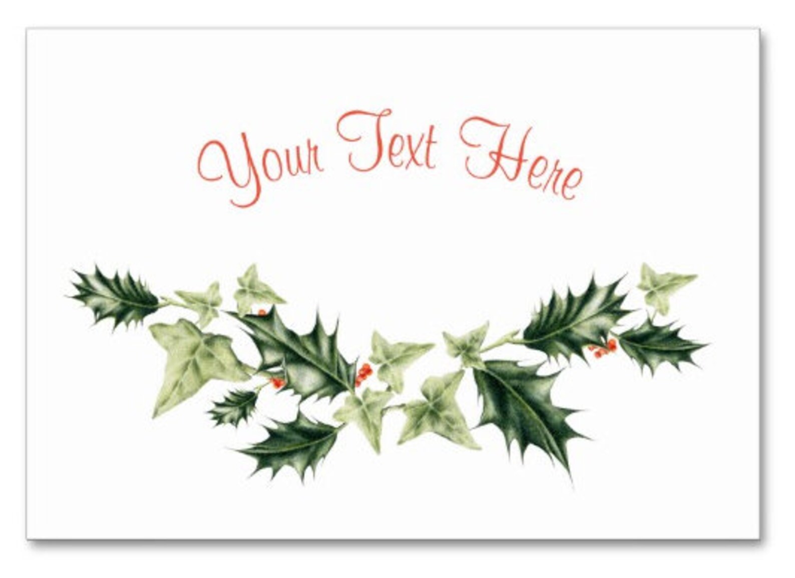 Printable Christmas; Digital Download Christmas; Holly and Ivy ...