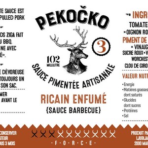 Sauce barbecue artisanale pimentée Ricain Enfumé image 4