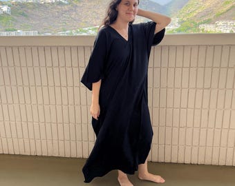 Caftan Dress, Black Tie Dye Kaftan,African Dress, Mumu Caftan, Bubu Dress ,Cruise Dress ,Resort Wear
