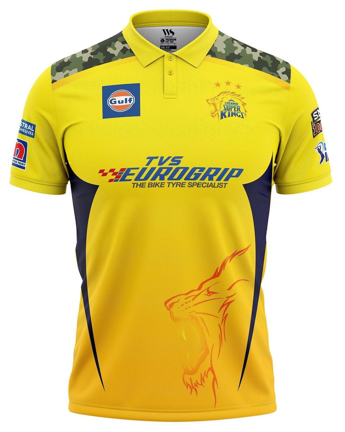 Tyka Kings XI Punjab IPL Shirt - Cricket Replica - Red/ Silver