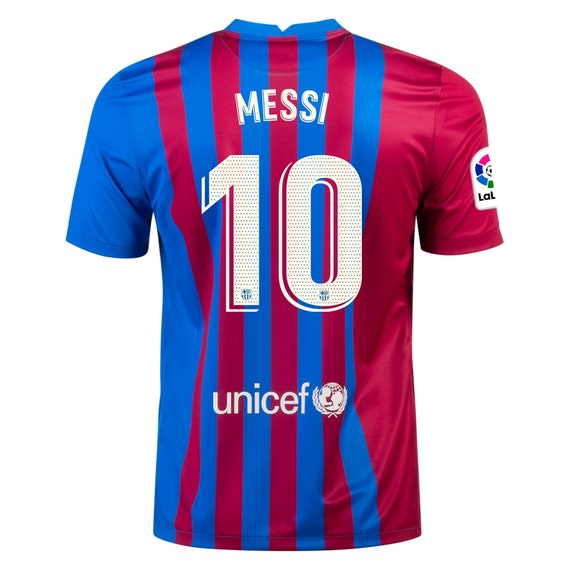 Monetair Drama ondernemer Lionel Messi Barcelona 21/22 Home Replica Fan Jersey - Etsy