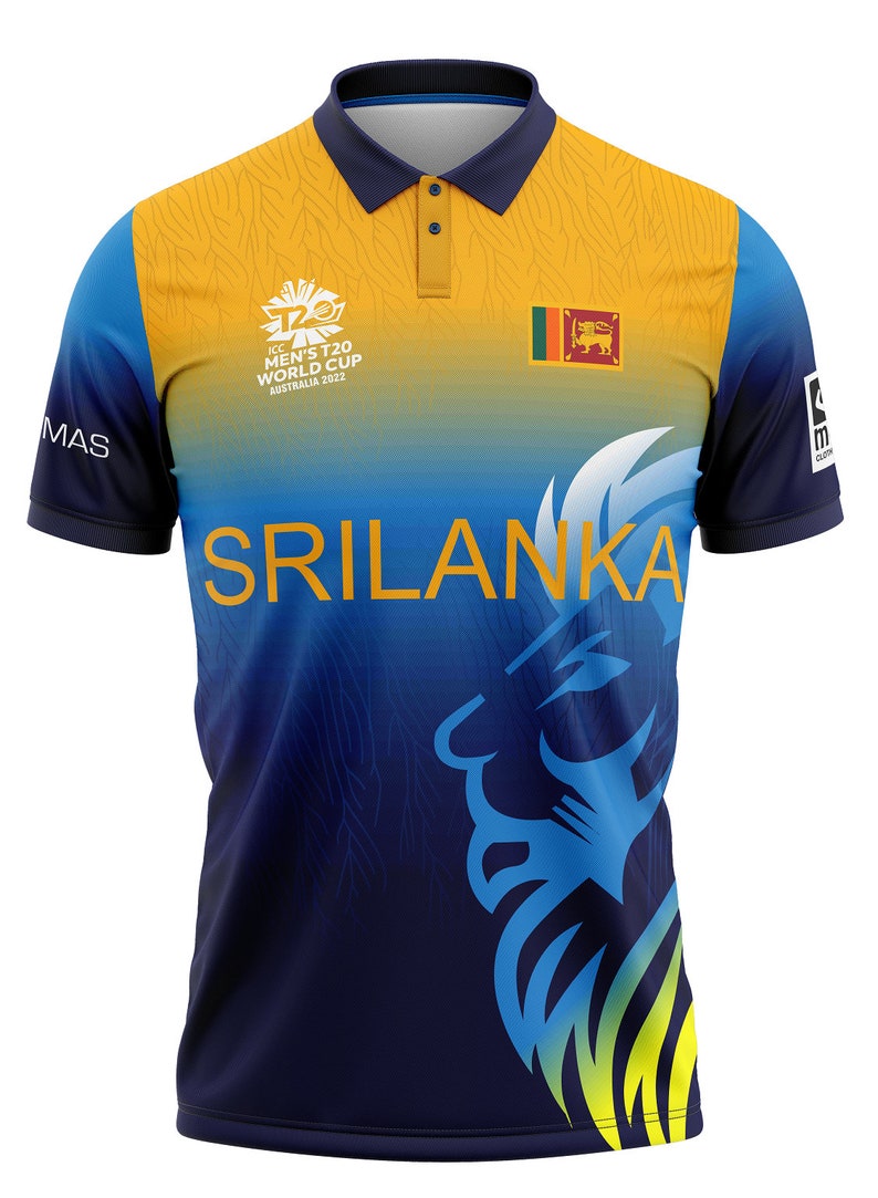 Sri Lanka Cricket World Cup Jersey 2022 T20 With Name Etsy UK