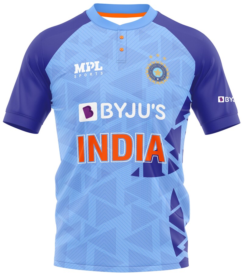 India T20 World Cup 2022 Fan One Blue Jersey Replica Cricket Etsy
