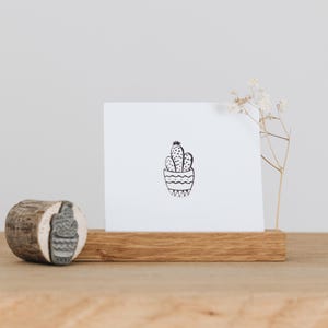 Stempel "Kaktus mit Blüte"