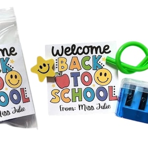 先生からのクラスギフト、新学期ギフト、曲げられる鉛筆、鉛筆削り、スマイリー消しゴム - 入学初日、生徒への先生へのギフト