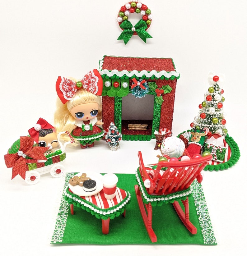 christmas dollhouse furniture