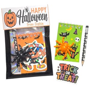 Halloween Gift Bags | Non Candy Trick or Treat Favors | Classroom Student Gifts | Halloween Party Favors | Trunk or Treat Bags
