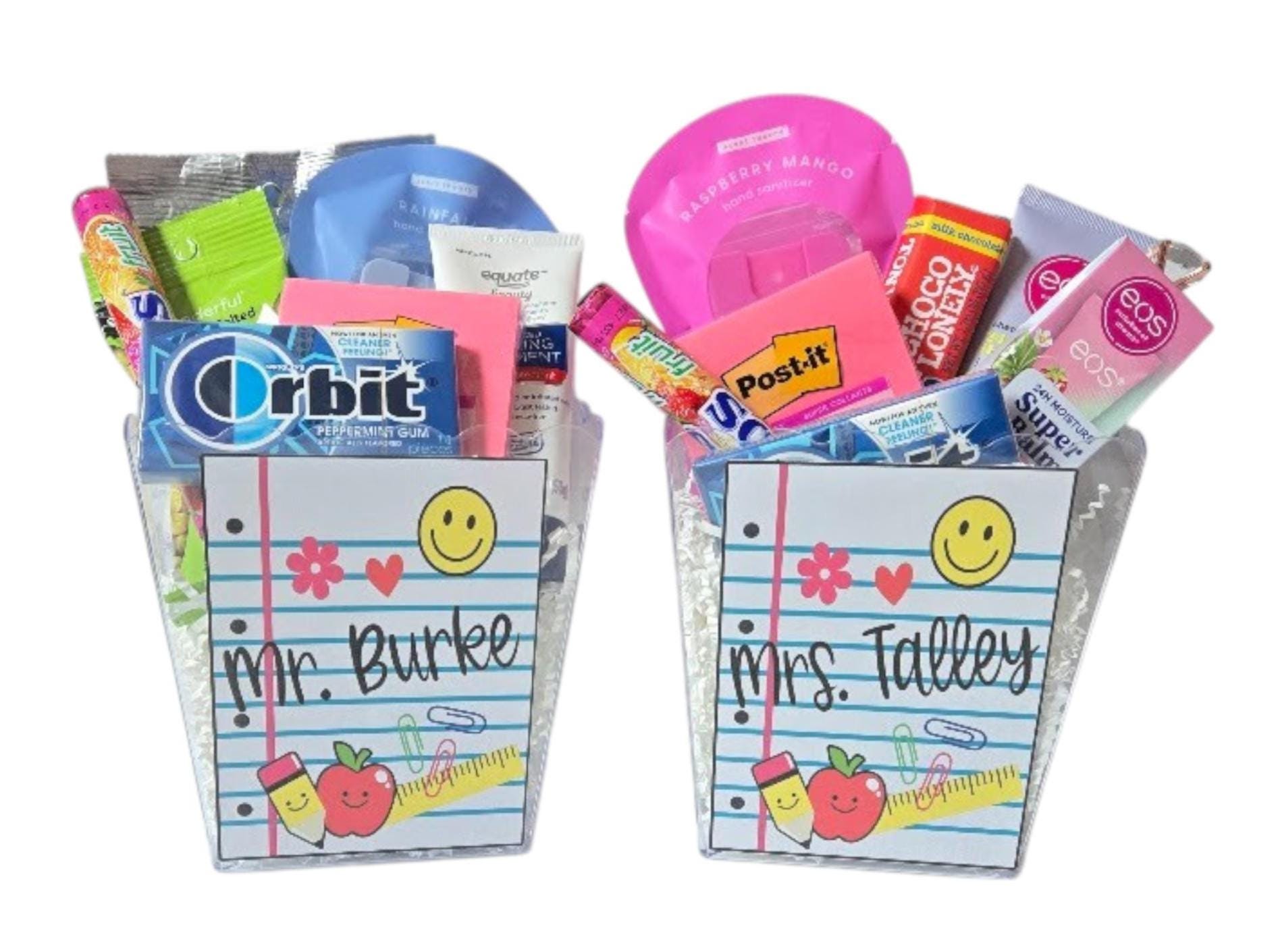 Personalized Teacher or Student Container – School Themed – End of School Year Gift, First Day of School Gift, Teacher Appreciation Week