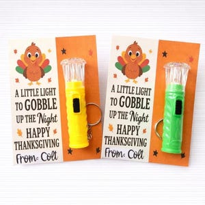 Mini linterna de Acción de Gracias: Recuerdos para fiestas de Acción de Gracias, Regalo infantil a granel para Acción de Gracias, Intercambios en el aula