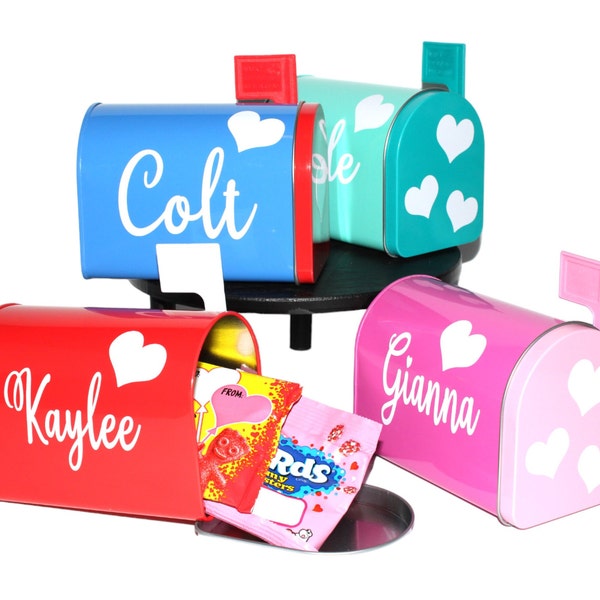 Personalized Valentine's Day Mailbox, Mailbox for Valentines Day, Decor, Valentine's Day Gift, Valentine's Day Classroom Favors