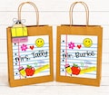 Personalized Teacher Gift Bag | Kraft Gift Bag 8x4.75x10 | Teacher Appreciation Day, End of School Year, First Day of School