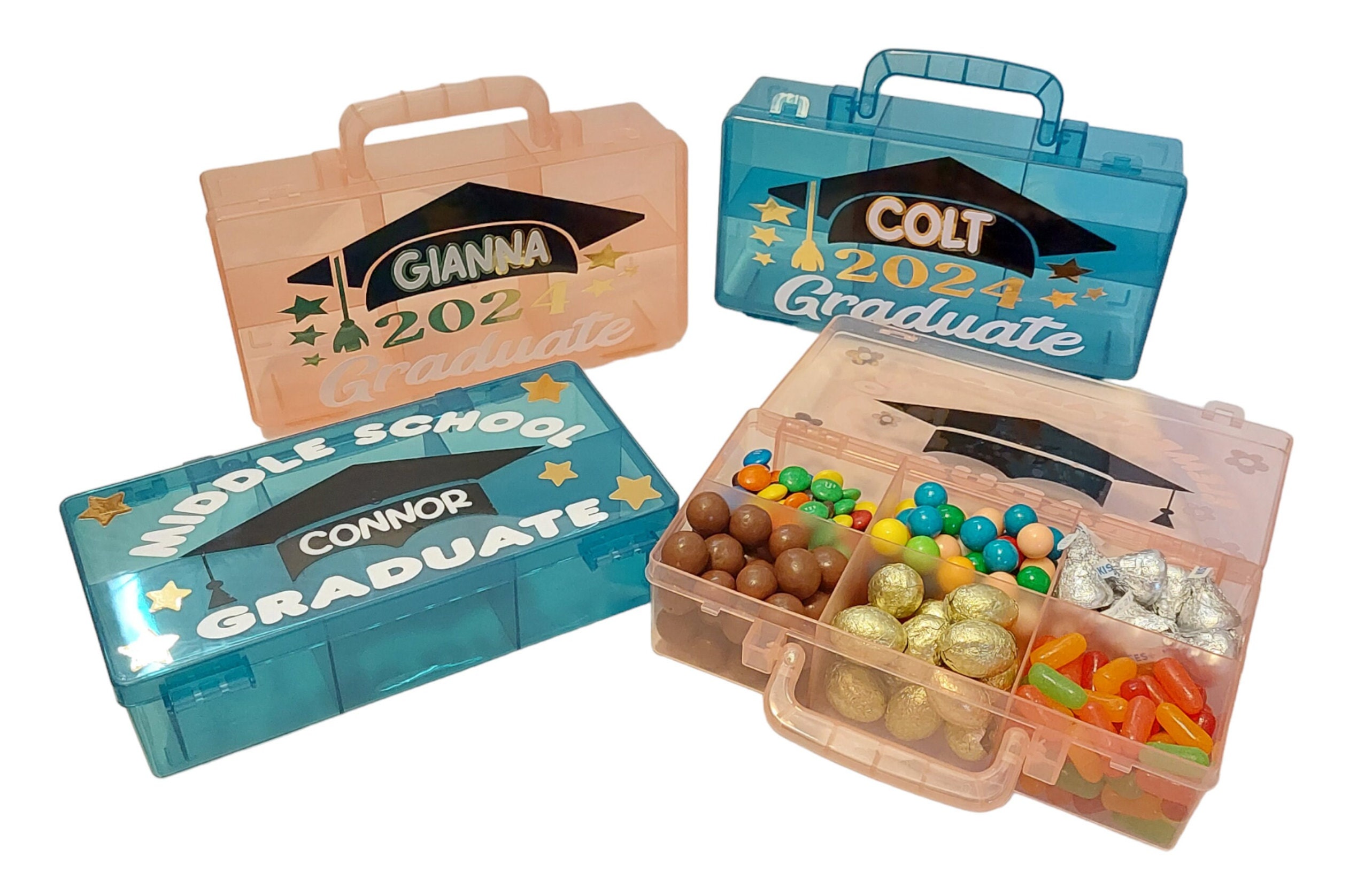 Graduation Containers Personalized Graduation Snackle Container With Handle - Unique Gift ...