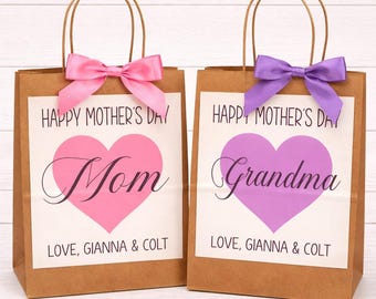 Personalized Mother’s Day Gift Bag, Gifts For Mom's, Unique Mother's Day Gift, Mother's Day Gift From Kids, Mother's Day Gift For Grandma
