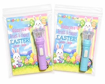 Mini Easter Flashlights - Easter Basket Stuffers - Kids Easter Party Favors - Bulk Easter Egg Hunt Prizes