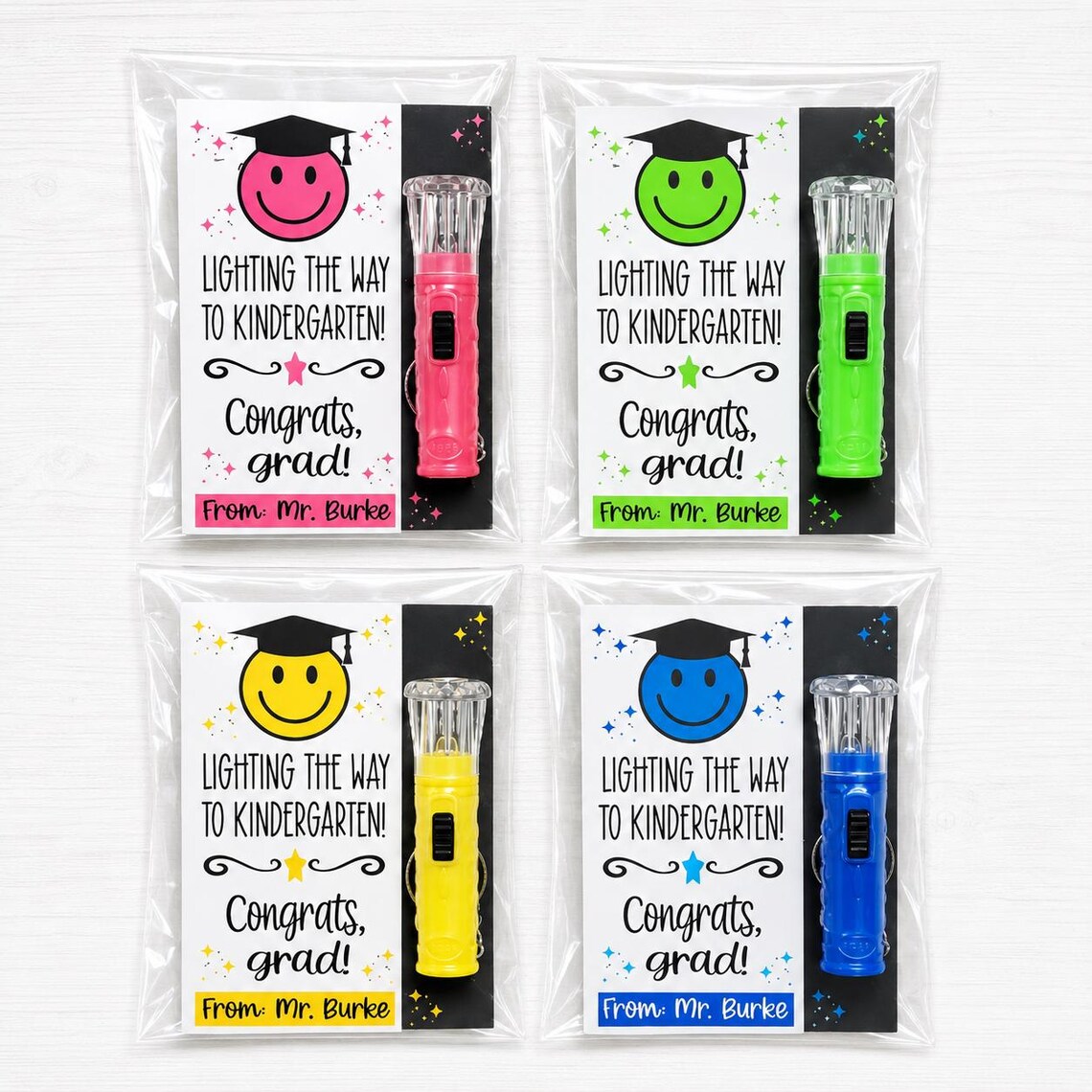Pre-k Graduation - Mini Flashlight Favors - Ready to Gift - Kids ...