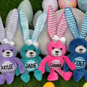 Personalisierte Osterhase Plüsch - 14 ""lustige Bunnies - Perfekt für Osterkörbe - Ostereiersuche - Ostergeschenke - Ostern Party Favors."