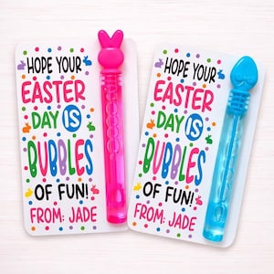 Easter Bubbles – Classroom Exchange Favors - Easter Party Favors – Bulk Easter Gifts - Easter Egg Hunt Prizes - Easter Basket Stuffers