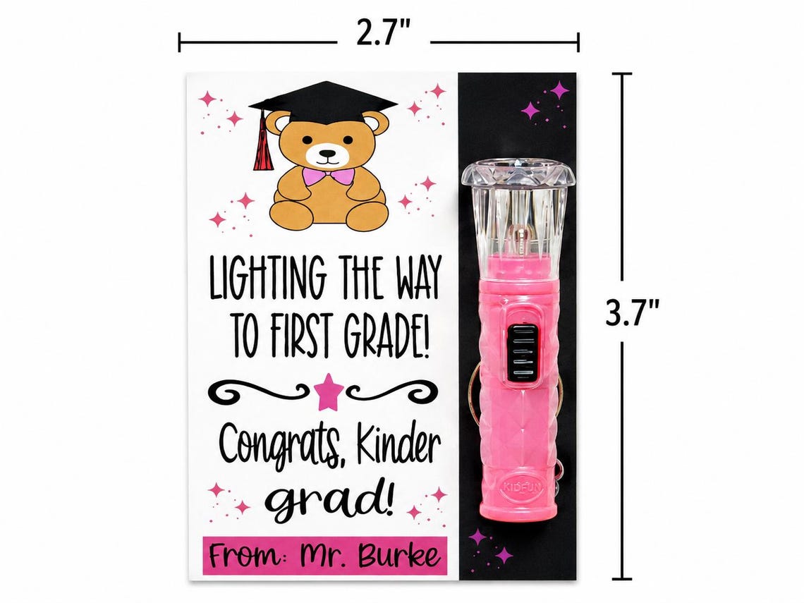 Kindergarten Graduation Mini Flashlight Favors - Ready to Gift - Kids ...