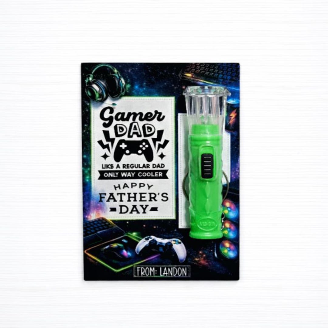 Father's Day Gamer Gift - Mini Flashlight Favors - Dad Gift From Kids ...