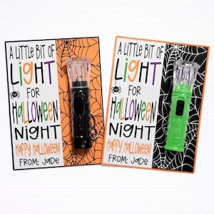 Mini linternas de Halloween - Regalos para la clase de Halloween - Regalos para la fiesta de Halloween - Linternas de Halloween - Regalo para la canasta de Halloween