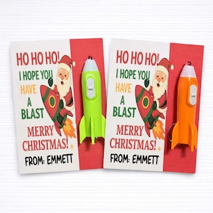 Mini linternas navideñas con forma de cohete: regalos para niños - Regalos para fiestas navideñas en el aula - Listos para regalar - Regalos al por mayor