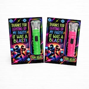 Laser Tag Party Favors, Mini Flashlight Favors, Laser Tag Birthday Goodie Bags, Personalized Kids Party Favors, Non Candy Thank You Gift