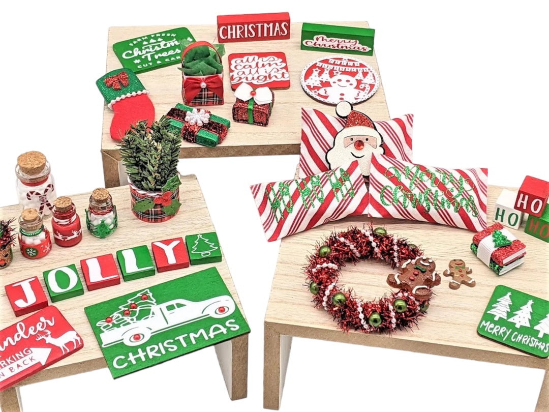 Christmas Miniatures, Dollhouse Miniatures, Christmas Gift, Christmas