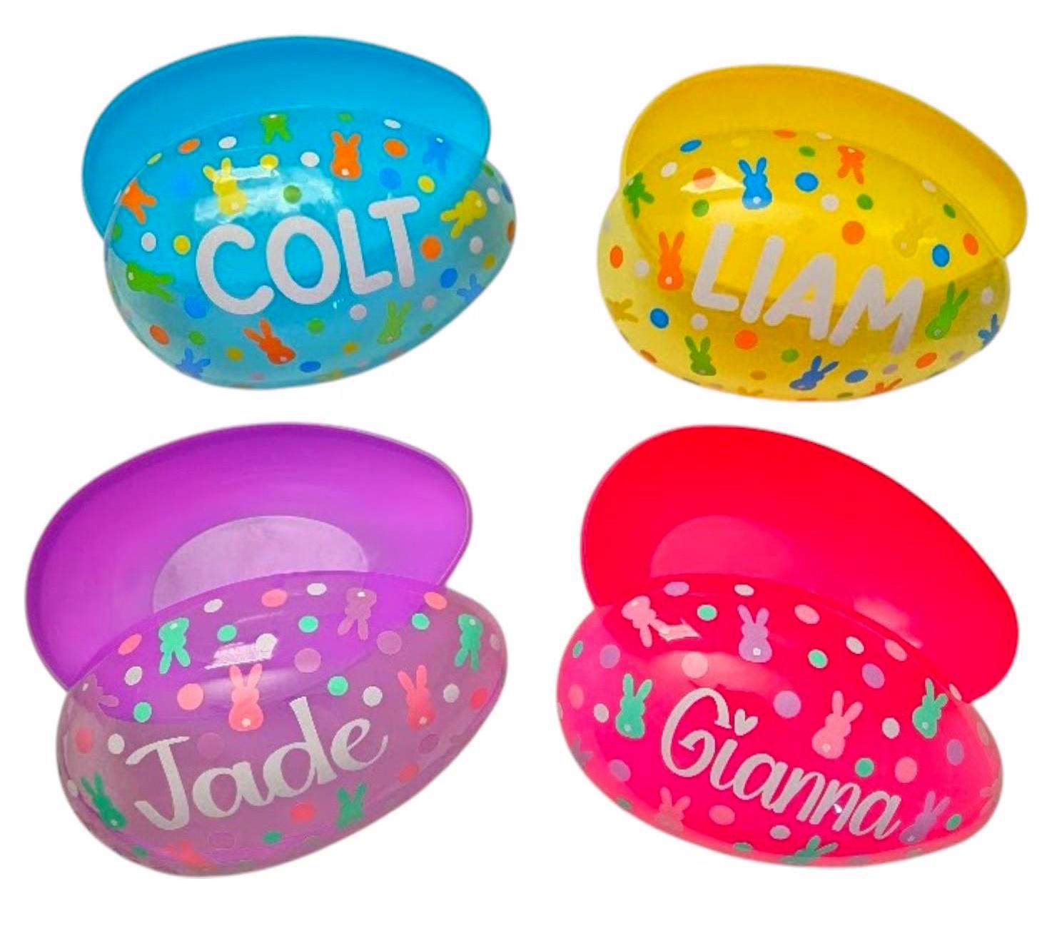 36 pezzi stampati ripieni vuoti uova di Pasqua riempibili uova di plastica sfusi cesto di Pasqua riempimento bomboniere fornure per premi in classe  26
