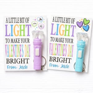 Linternas de San Valentín para amigos - Intercambio de aula para niños por San Valentín - San Valentín sin dulces - Listo para regalar