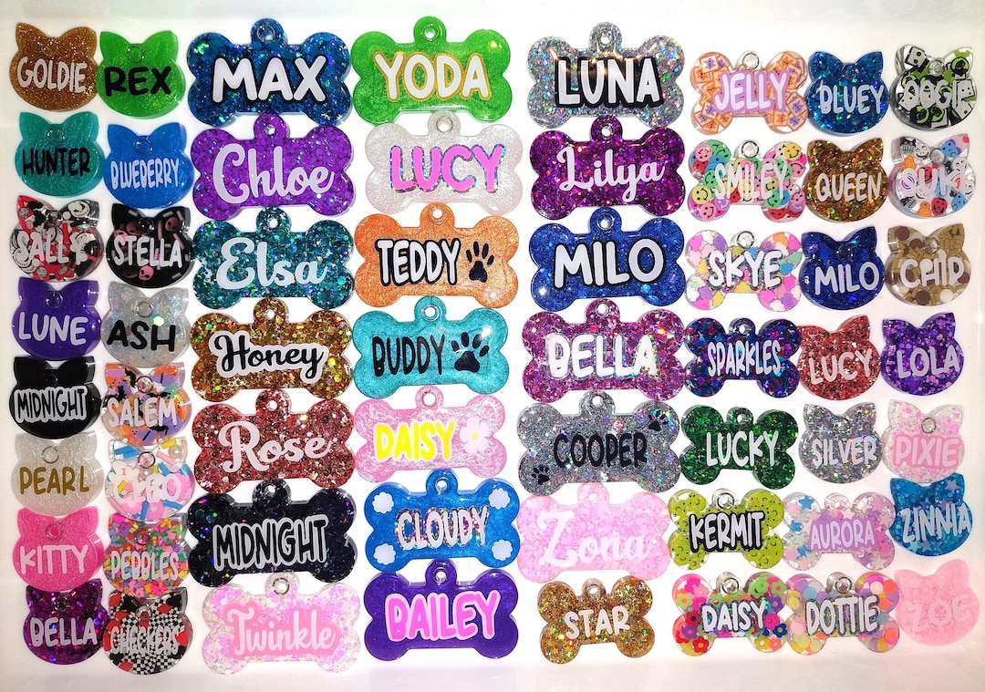 Personalized Pet ID Tag Design Your Own Pet Tag Food Pet Etsy