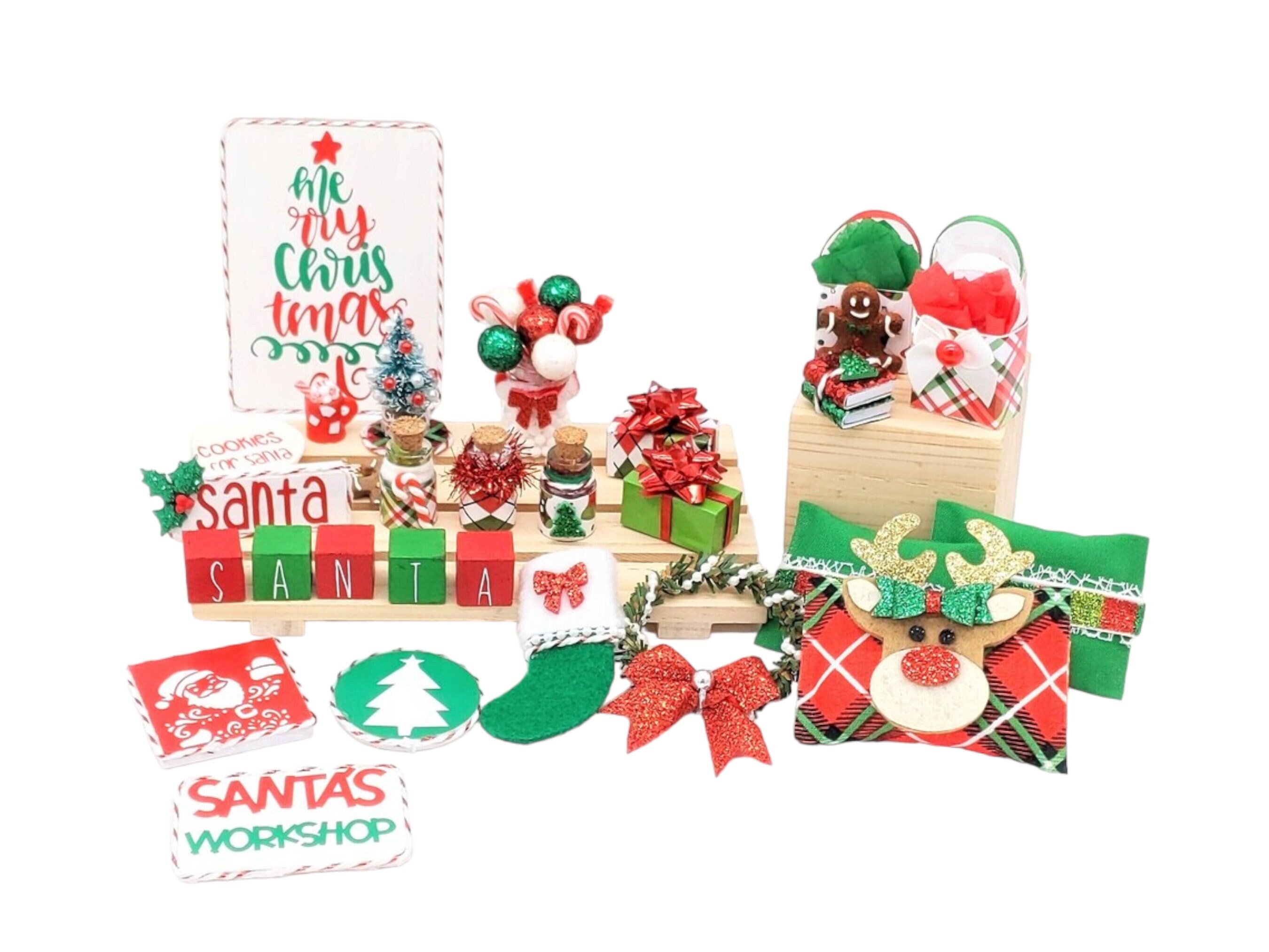 Tambour Divers Coloris, Miniatures De Noël, Accessoires Pour Maison De