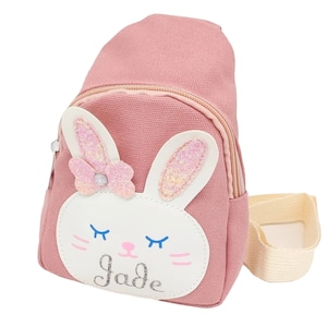 Sac à bandoulière personnalisé pour Pâques - Sac à bandoulière lapin - Cadeau de Pâques pour fille - Accessoires de Pâques pour filles - Cadeau pour fille - Remplisseurs de panier de Pâques