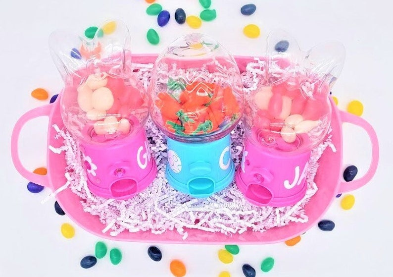 Personalized Easter Candy Dispenser Bunny Shaped Gumball Etsy